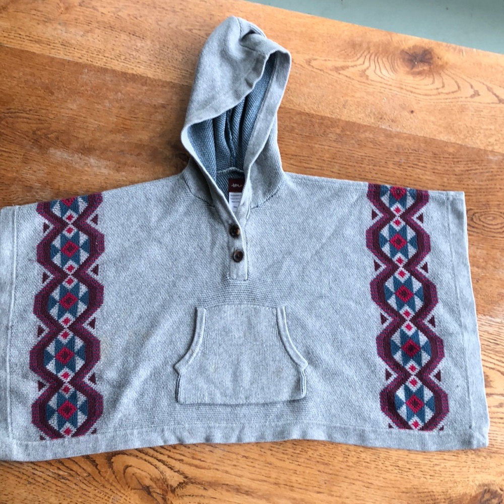 Pima cotton sweater poncho! Tea Collection Size 2.